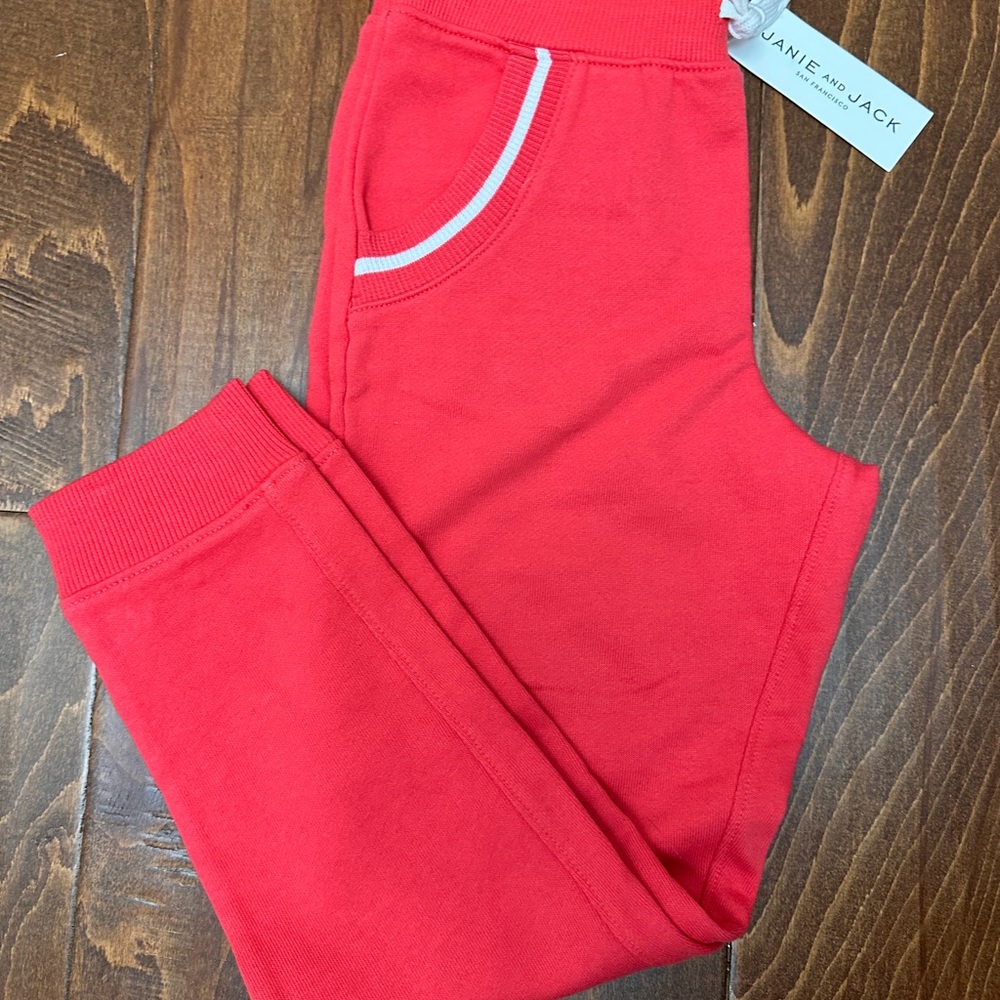 Janie and Jack Red Sweatpants for Casual Comfort
